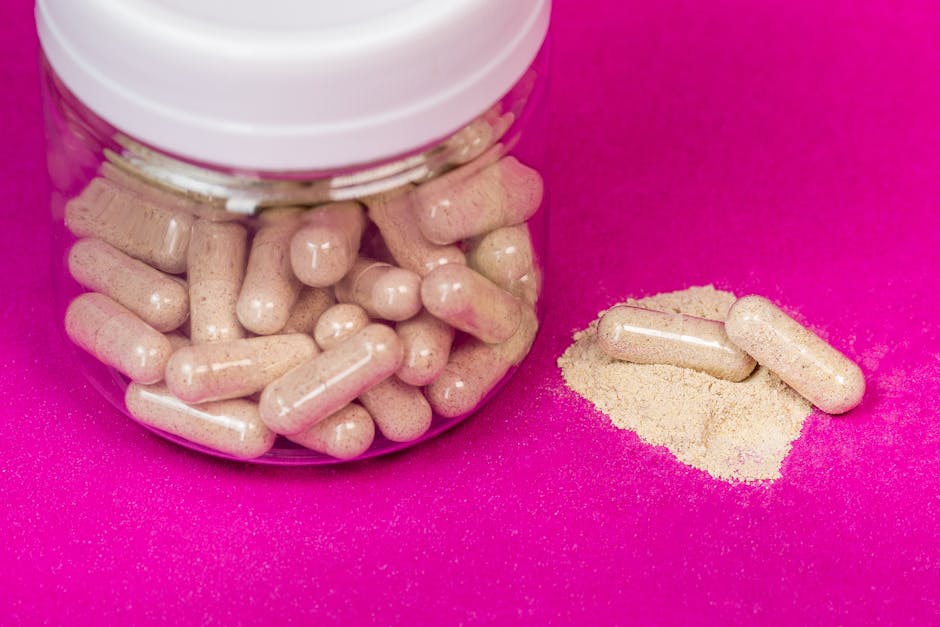 protein powder supplement jar