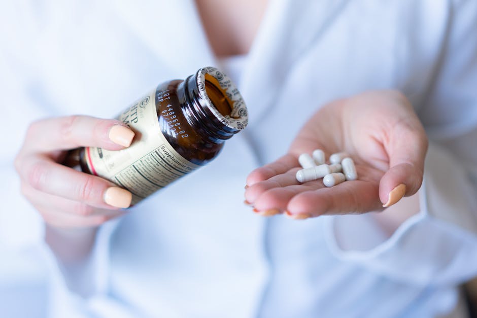 supplement bottle long term health routine